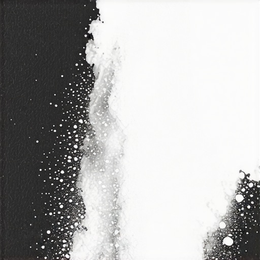 Close-up of fine white construction dust on a dark surface highlighting cleaning challenges.