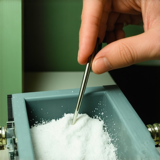 Using a straw attachment to vacuum fine dust from kitchen cabinet hardware