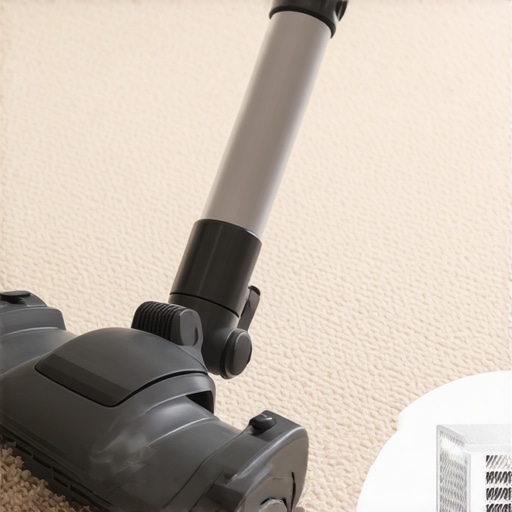 Close-up of a high-efficiency vacuum cleaner for post-construction dust removal