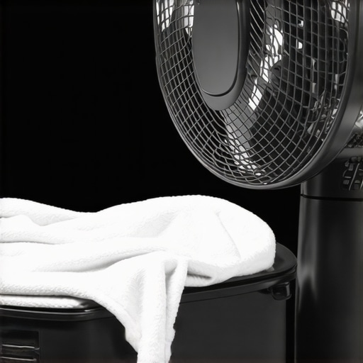 Cleaning a diaper bag with a fan and cloth