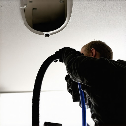 Cleaning drywall dust from a recessed ceiling light using a vacuum and protective shield