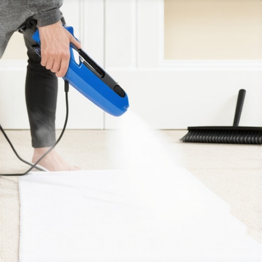Using a steam iron and damp towel to lift flattened carpet fibers