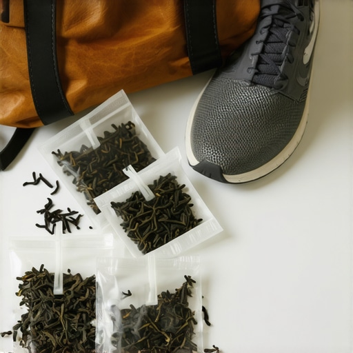 Dry tea bags in a gym bag to remove odors naturally.