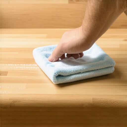 The Best Way to Wipe Down Freshly Sanded Wood Stairs