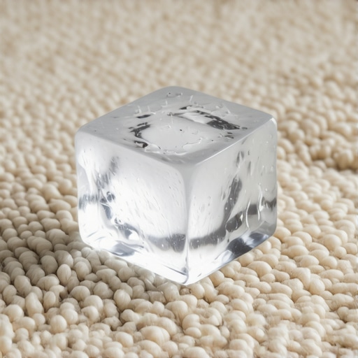 The Ice Cube Trick for Removing Furniture Dents from Carpet
