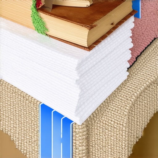 Diagram showing how carpet stains wick to the surface and how to prevent it with weighted towels.