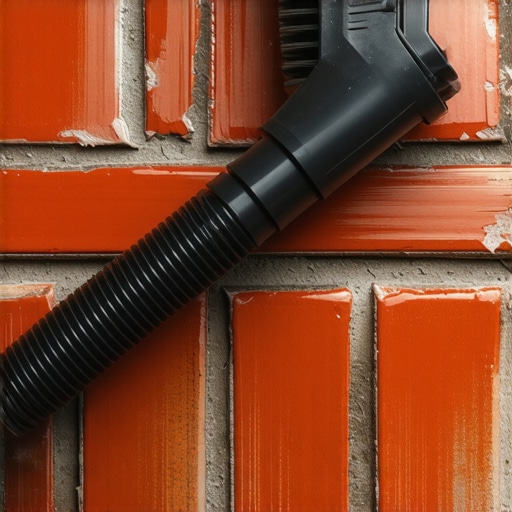 The Trick to Removing Brick Dust from Textured Interior Walls