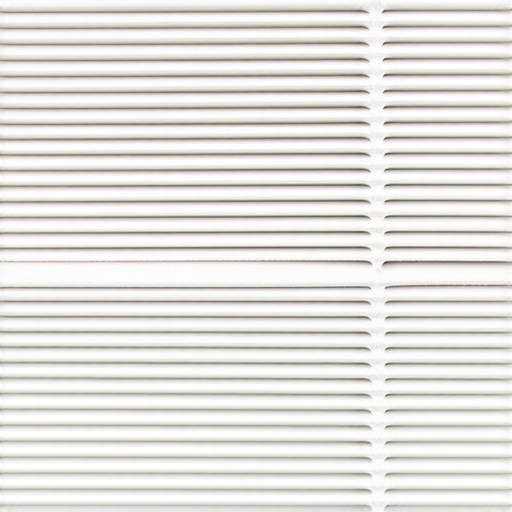 Close-up of a HEPA filter clogged with fine construction dust