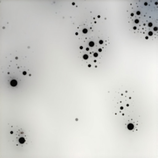Close-up of soapy carpet fibers trapping dark dust particles