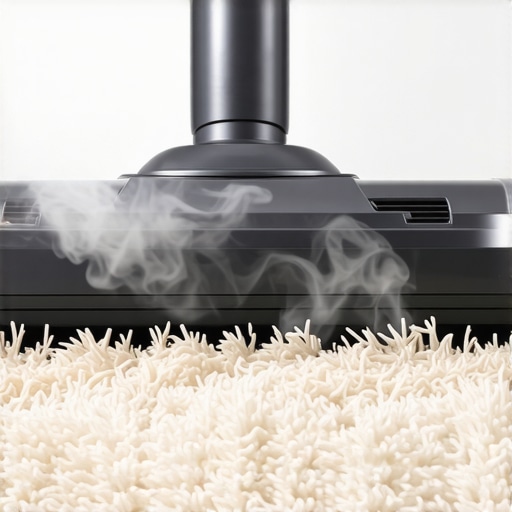 A vacuum cleaner brush roll struggling against thick carpet fibers causing mechanical stress